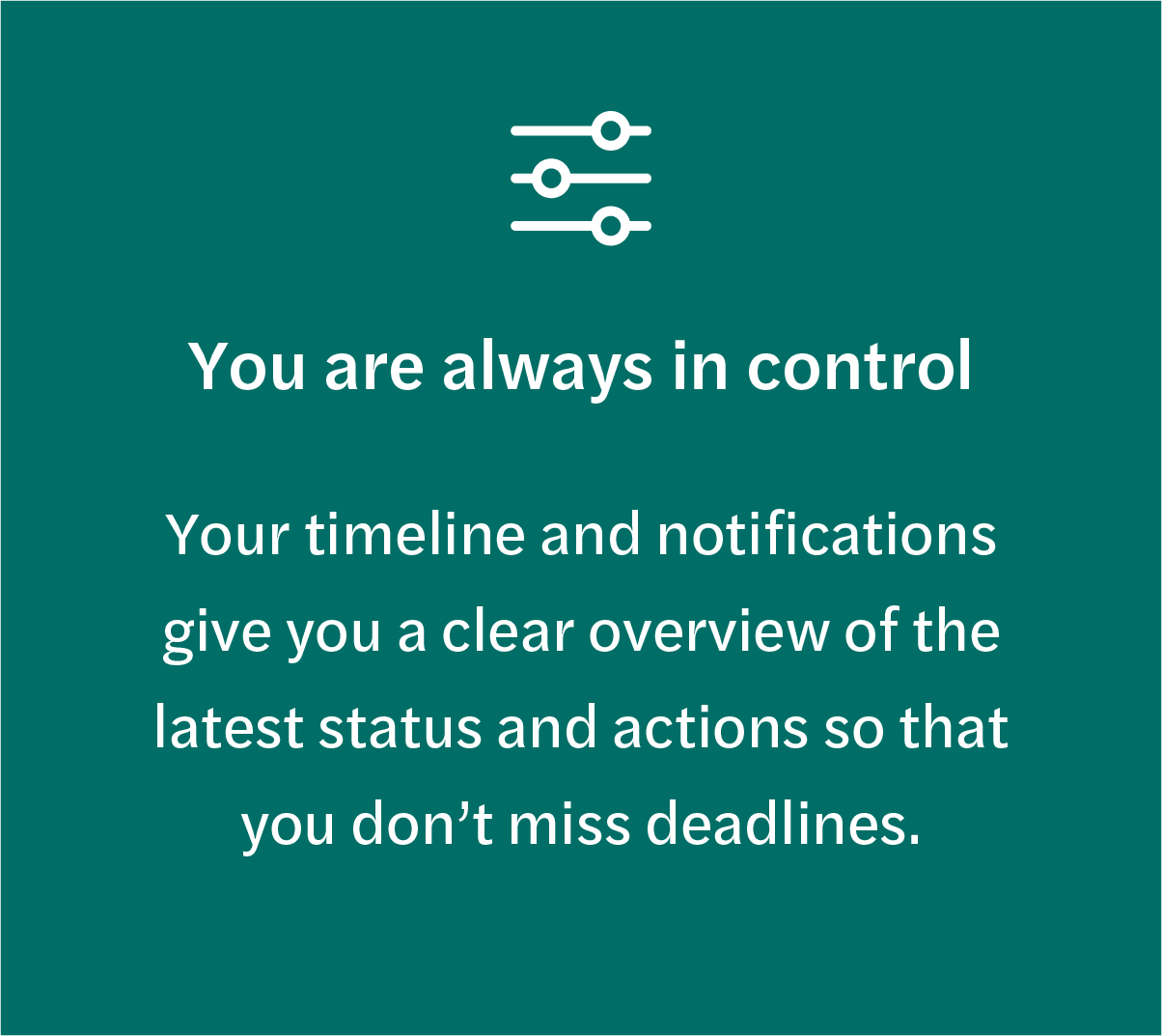 You are always in control _ Signals